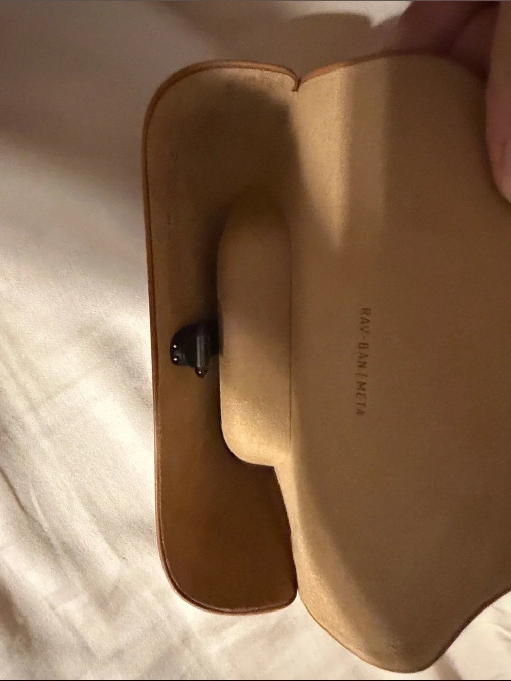 Ray-Ban Black Wayfarer Sunglasses with Brown Case